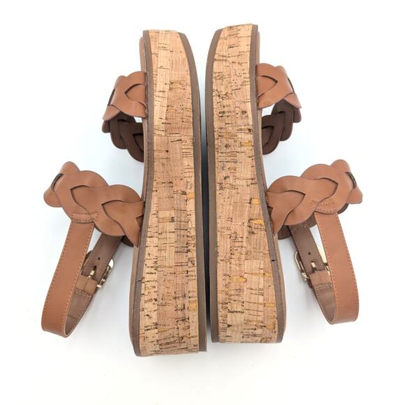 Nordstrom Rack Pennie Braided Platform Sandal Women's Brown Size US10M - Picture 5 of 11